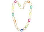 Lange Kette "Summer Vibes", Damen, Gr. onesize, Metall, bunt (multi), COLLEZIONE ALESSANDRO, Basic, Halsketten, bunte Gliederkette