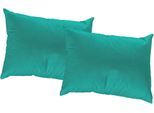 Dekokissen ADAM "Uni Collection", blau (petrol, unifarben), B:60cm L:40cm, Baumwolle, Dekokissen_Sitzkissen_Kissenhüllen, im Uni Design, Kissenhülle ohne Füllung, 1 Stück