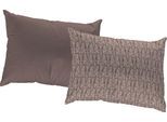 Dekokissen ADAM "LIttle Parrot", braun (kaffee, gemustert), B:40cm L:60cm, Baumwolle, Dekokissen_Sitzkissen_Kissenhüllen, GOTS zertifiziert - Wendekissenhülle ohne Füllung, 1 Stück