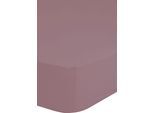 Spannbettlaken HIP "Hip in Gr. 90x200, 140x200 oder 180x200 cm", rosa (altrosa), B:90cm L:220cm, Satin, Obermaterial: 100% Baumwolle, Bettlaken, Spannbettlaken, 100% Baumwolle, Mako-Satin, Rundumgummi, bis 25 cm Höhe