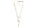 Ketten-Set "Layla", Damen, Gr. onesize, Metall, gold, COLLEZIONE ALESSANDRO, Basic, Halsketten, mit funkelnden Glassteinen