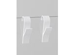 Handtuchhaken HEINE HOME, weiß, B:6,5cm H:2,5cm L:10cm, Kunstfaser, Haken