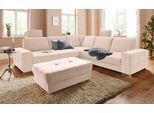Sofa-Kopfstütze SIT & MORE "Santorini", beige (creme), B:50cm H:25cm T:10cm, Luxus-Microfaser ALTARA NUBUCK (100% Polyester);Luxus-Microfaser (90% Polyester, 10% Polyamid);Struktur (100% Polyester), Kopfstützen