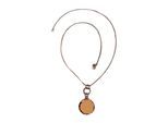 Lange Kette "Gina", Damen, Gr. onesize, Metall, gold, COLLEZIONE ALESSANDRO, Basic, Halsketten, Anhänger beidseitig mit Glasstein