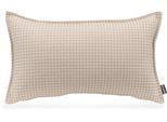 Dekokissen H.O.C.K. "Bobo", beige (beige, taupe, gemustert), B:30cm H:10cm L:50cm, Baumwolle, Polyester, Dekokissen_Sitzkissen_Kissenhüllen, mit Jaquard-Struktur, Kissenhülle mit Füllung, 1 Stück