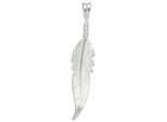 Kettenanhänger JOBO "Anhänger Feder", silber (silber 925), Schmuckanhänger, Damen, Silber 925 (Sterlingsilber), Kettenanhänger, 925 Silber