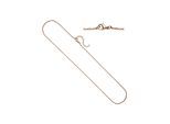 Kette ohne Anhänger JOBO, rosa (roségoldfarben), Halsketten, Damen, Edelstahl, L: 46, Edelstahl roségoldfarben 46 cm 2,2 mm