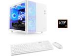 CSL PC "Cube V24231", weiß, Microsoft Windows 11 Home (64 Bit), 64 GB RAM 1.000 GB SSD, Desktop-PCs, PC