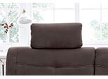Sofa-Kopfstütze SIT & MORE "Sonoma", braun (dunkelbraun), B:50cm H:25cm T:10cm, Luxus-Microfaser (100% Polyester);Struktur (100% Polyester);Luxus-Microfaser ALTARA NUBUCK (100% Polyester), Kopfstützen