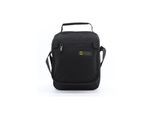 Schultertasche NATIONAL GEOGRAPHIC "Mutation", Mädchen, Gr. B/H/T: 11,5cm x 24cm x 19cm, schwarz, Kunstfaser, unifarben, Taschen Schultertasche, aus recyceltem Polyester