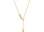 Y-Kette FIRETTI "Schmuck Geschenk Edelstahl Halsschmuck Halskette Ankerkette Herz", gold (gelbgoldfarben), Halsketten, Damen, Edelstahl, L: 56