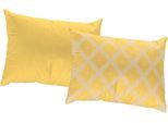 Dekokissen ADAM "Maroccan Shiraz Light", gelb (hellgelb, gemustert orientalisch), B:60cm L:40cm, Baumwolle, Dekokissen_Sitzkissen_Kissenhüllen, mit Karomuster, Wendekissenhülle ohne Füllung, 1 Stück