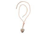 Lange Kette "Mira", Damen, Gr. onesize, Leder, beige (natur), COLLEZIONE ALESSANDRO, Basic, Halsketten, Horn Anhänger