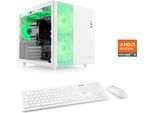 CSL PC "Cube V24222", weiß, Microsoft Windows 11 Home (64 Bit), 16 GB RAM 500 GB SSD, Desktop-PCs, PC