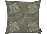 Dekokissen APELT "1307" Gr. 1, grau (grau, gemustert), B:46cm L:46cm, Polyester, Dekokissen_Sitzkissen_Kissenhüllen, Kissenhülle ohne Füllung, 1 Stück