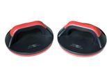 Liegestützgriffe CHRISTOPEIT SPORT, schwarz (schwarz, rot), LiegestützgriffeL:20,5cm, Kunststoff, L:20,5cm
