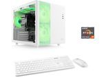 CSL PC "Cube V24200", weiß, Microsoft Windows 11 Home (64 Bit), 32 GB RAM 1.000 GB SSD, Desktop-PCs, PC