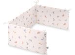 Bettnestchen JULIUS ZÖLLNER "Comfort Soft, Dinos", bunt (little dinos), Obermaterial: 100% Baumwolle. Füllung: 100% Polyester, Bettnestchen, Made in Germany
