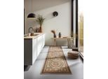Teppich NORTHRUGS "Guzara", beige (creme), B:80cm H:8mm L:240cm, Polypropylen, Teppiche, Teppich, Orient Optik, Läufer, strapazierfähig, pflegeleicht, robust