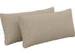 Auflagekissen SIT & MORE "Dance", beige (nature), B:60cm H:30cm T:10cm, 95%Polyester 5%Polyamid, Polsterauflagen