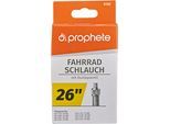 Fahrradschlauch PROPHETE "Fahrradschlauch", schwarz, Fahrradschläuche, 48mm, Dunlopventil (DV), 26 Zoll (66,04cm)