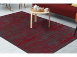 Teppich KAYOOM "Kalea 125", rot, B:80cm H:8mm L:150cm, Polyester, Teppiche, Teppich, Flachgewebeteppich mit Relief-Design, Used-Look, moderne Farben