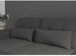 Sofakissen SIT & MORE "Baviene", grau, B:65cm H:25cm T:11cm, Polsterauflagen, Sofa-Zubehör Deko-Kissen Sofakissen, Set, bestehend aus 2 Nierenkissen