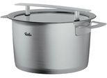 Kochtopf FISSLER "Phi Collection", silber (silberfarben), B:19,5cm H:13,5cm L:27cm Ø:16cm, Töpfe, cookstar Allherdboden; Edelstahl 18/10; Made in Germany