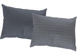 Dekokissen ADAM "Graphic Ventus", blau (blau, gemustert), B:60cm L:40cm, Baumwolle, Dekokissen_Sitzkissen_Kissenhüllen, mit feiner Struktur, Wendekissenhülle ohne Füllung, 1 Stück