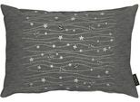 Dekokissen APELT "6301" Gr. 1, silber (anthrazit, silberfarben, gemustert), B:35cm H:5cm L:50cm, Polyester, Dekokissen_Sitzkissen_Kissenhüllen