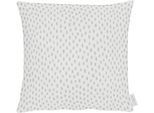 Dekokissen APELT "9601" Gr. 1, bunt (silberfarben, weiß, gepunktet), B:40cm L:40cm, Polyester, Viskose, Dekokissen_Sitzkissen_Kissenhüllen, Kissenhülle ohne Füllung, 1 Stück