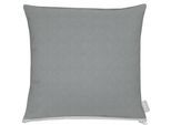 Dekokissen APELT "Ciao", grau (grau, unifarben), B:46cm L:46cm, Obermaterial: 90% Baumwolle, 10% Polyester, Dekokissen_Sitzkissen_Kissenhüllen