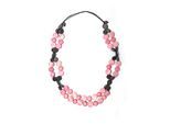 Lange Kette "Mona", Damen, Gr. onesize, Holz, rosa, COLLEZIONE ALESSANDRO, Basic, Halsketten, mit flachen Holzperlen