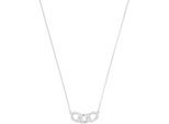 Kette mit Anhänger AMOR "2039103", silber (silberfarben, kristallweiß), Halsketten, Damen, Silber 925 (Sterlingsilber), L: 45, mit Zirkonia (synth.)