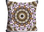 Dekokissen QUEENCE "»Mandala«", bunt (bunt, bedruckt), B:40cm L:40cm, Polyester, Dekokissen_Sitzkissen_Kissenhüllen, Kissenhülle ohne Füllung, 1 Stück
