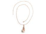 Lange Kette "Mailo", Damen, Gr. onesize, Metall, gold, COLLEZIONE ALESSANDRO, Basic, Halsketten, Frau mit Perlenkette