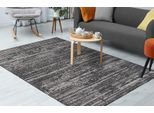 Teppich KAYOOM "Kalea 125", grau, B:120cm H:8mm L:170cm, Polyester, Teppiche, Teppich, Flachgewebeteppich mit Relief-Design, Used-Look, moderne Farben