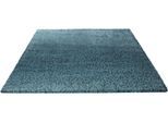 Hochflor-Teppich ESPRIT "Cosy Glamour 2.0", blau (türkis), B:40cm H:40mm L:60cm, Polypropylen (PP), Teppiche, Langflor, Shaggy, Wohnzimmer