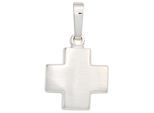 Kreuzanhänger JOBO "Anhänger Kreuz", silber (silber 925), Schmuckanhänger, Damen, Silber 925 (Sterlingsilber), 925 Silber
