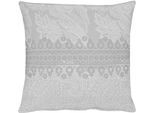 Dekokissen APELT "7908 Paisley", grau (grau, weiß, gemustert), B:46cm L:46cm, Kunstfaser, Polyester, Dekokissen_Sitzkissen_Kissenhüllen, Kissenhülle ohne Füllung, 1 Stück