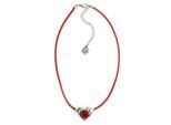 Kette mit Anhänger ALLGÄU REBELL "Maja", Damen, Gr. onesize, Metall, rot, Basic, Halsketten, mit kleinen Metallherz