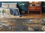 Teppich PADIRO "Primavera 525", bunt (multi, blau), B:80cm H:5mm L:150cm, Baumwolle, Chenille, Polyester, Teppiche, Teppich, Flachgewebe