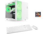 CSL PC "Cube V24202", weiß, Microsoft Windows 11 Home (64 Bit), 64 GB RAM 1.000 GB SSD, Desktop-PCs, PC