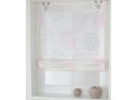 Raffrollo HEINE HOME Gr. 3, rosa (rosé, weiß), B:80cm H:140cm, Raffrollos