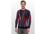 Strickpullover RUSTY NEAL, Damen, Gr. M, blau, 70% Polyacryl, 30% Baumwolle, mehrfarbig, normal, Rundhals, Pullover Strickpullover, im Colorblock-Design