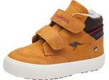 Sneaker KANGAROOS "KaVu Primo V", Mädchen, Gr. 24, gelb (wheat), Synthetik, Textil, Schuhe Sneaker, mit Klettverschluss