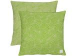Kissenhülle APELT "3961" Gr. 1, grün (hellgrün), B:41cm L:61cm, Polyester, Polyester, Kissenbezüge, Wendekissenhülle ohne Füllung