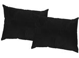 Dekokissen WIRTH "Janine" Gr. 3, schwarz (schwarz, gemustert unifarben), B:40cm L:60cm, Polyester, Dekokissen_Sitzkissen_Kissenhüllen, Kissenhülle ohne Füllung, 2 Stück