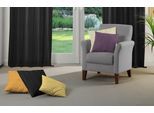 Dekokissen WIRTH "LANGWASSER" Gr. 2, schwarz (schwarz, gemustert unifarben), B:50cm L:50cm, Kunstfaser, Dekokissen_Sitzkissen_Kissenhüllen, Kissenhülle ohne Füllung, 2 Stück