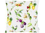 Kissenhülle APELT "6851" Gr. 2, bunt (bunt, weiß), B:49cm H:0,5cm L:49cm, Polyester, Baumwolle, Polyester, Baumwolle, Kissenbezüge